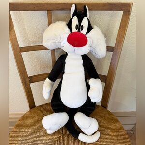 VTG Sylvester Plush Toy - Black, White & Red